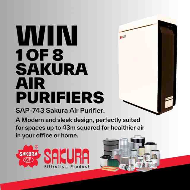 Buy Sakura filtration for your chance to win an air purifier