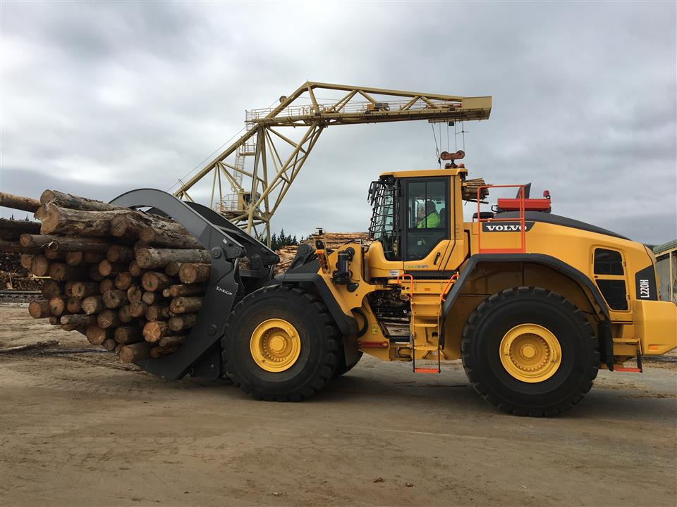 A VOLVO LOADER OF MANY HATS