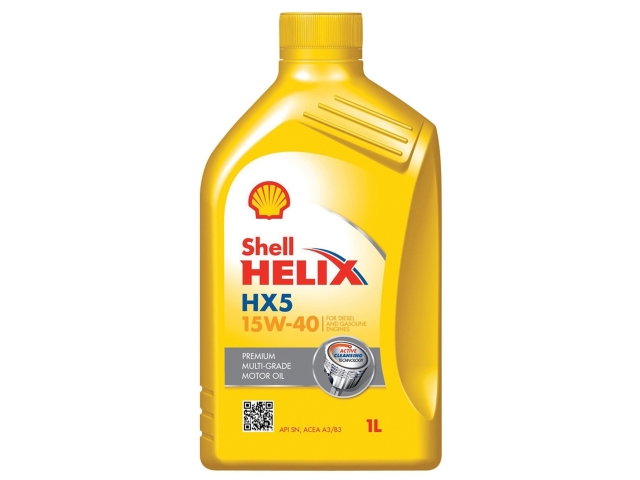 Shell Helix HX5 SN A3/B3 15W-40 engine oil 1L 
