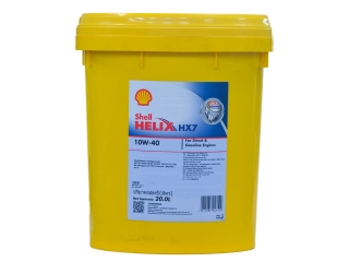 Shell Helix HX7 SN 10W-40 engine oil 20L
