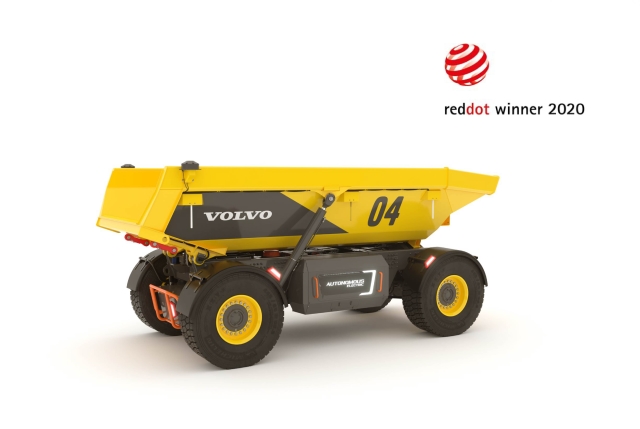 Volvo autonomous hauler wins Red Dot award