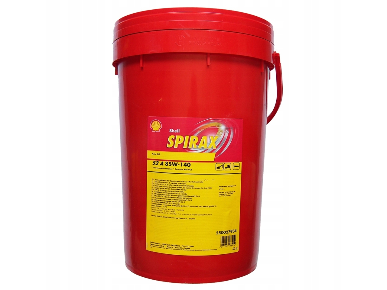 SHELL SPIRAX S2 A 85W-140 / 20L