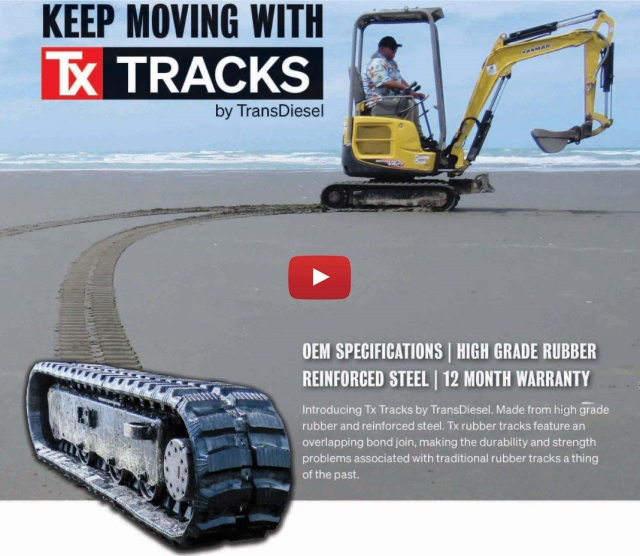 New  longer lasting TX rubber tracks by TDX will help keep you moving