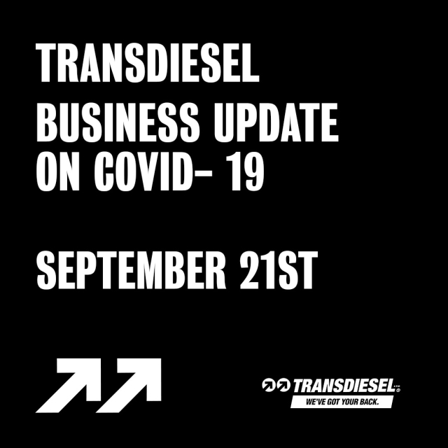COVID 19 Alert Level Change – Operational update to our customers September 21st