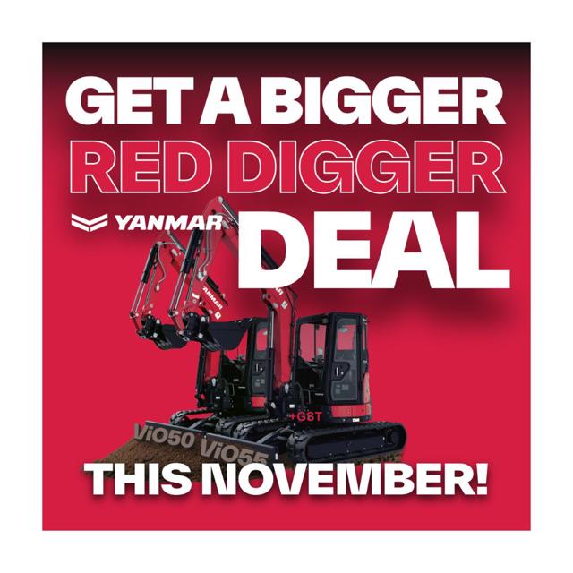 Get a deal on our ViO50-6 and ViO55-6 Yanmar compact excavators