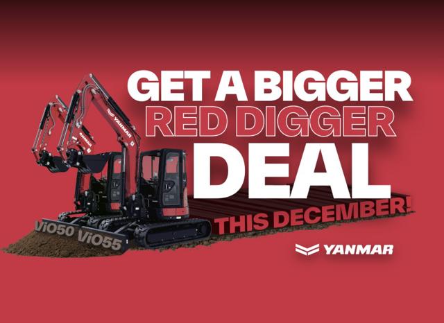 Get a deal on our ViO50-6 and ViO55-6 Yanmar compact excavators