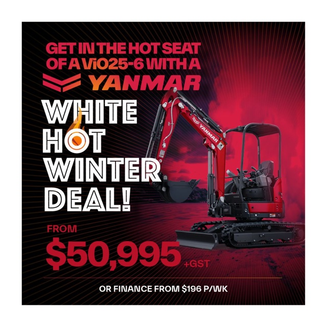 Get a white hot winter deal on a Yanmar ViO25-6