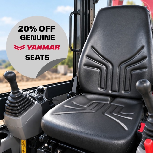 20% Off Genuine Yanmar Seats