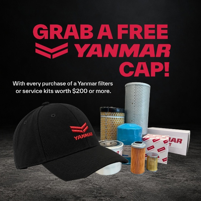 Grab a FREE Yanmar cap
